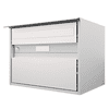 Huber Boîte aux lettres Alu 400 en aluminium avec façade classique, aluminium blanc RAL 9006