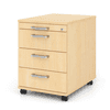 Caisson roulant Zermatt avec 4 tiroirs, fermeture automatique Soft Stopp, en diverses versions