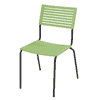 Schaffner Chaise de jardin LAMELLO sans accoudoirs, revêtement par poudre, disponible en plusieurs couleurs