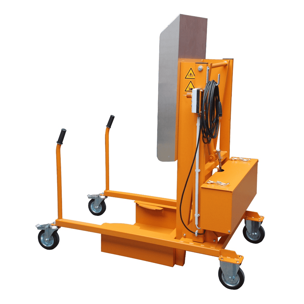 Chariot basculant pour poubelles électrohydraulique, en diverses versions