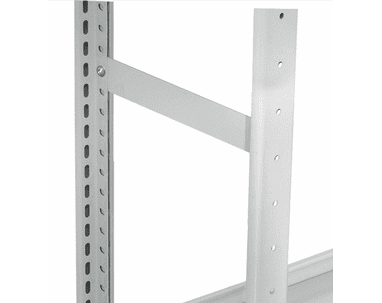 Schulte Séparation de paroi frontale pour rayonnages à tablettes, gris clair RAL 7035