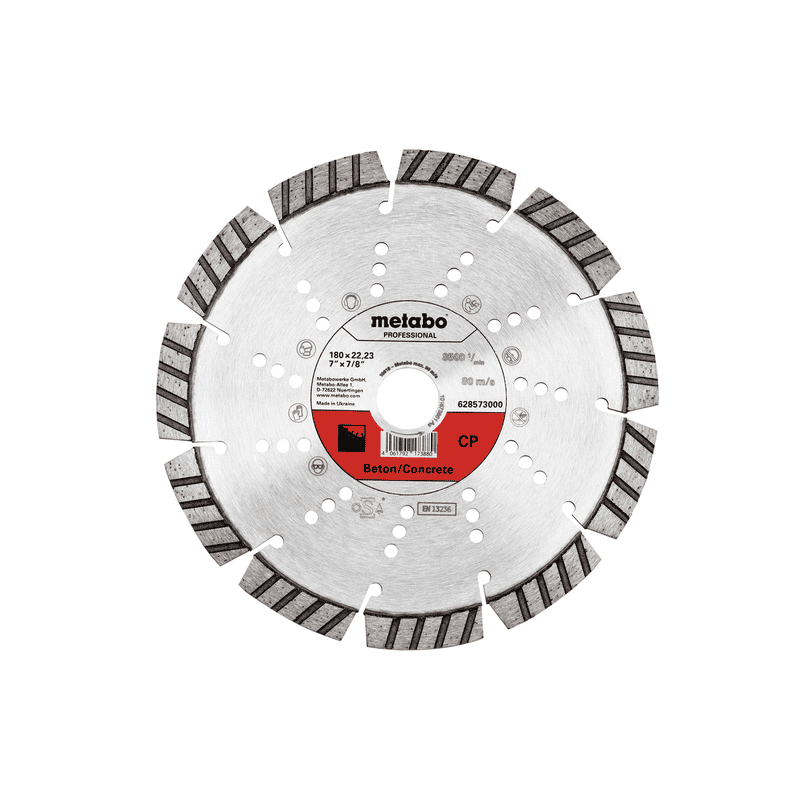 Metabo Diamanttrennscheibe "CP" Beton "professional", 180 x 22,23 mm