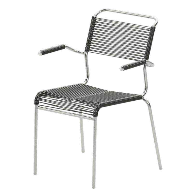Schaffner Chaise de jardin Spaghetti Säntis avec accoudoirs, disponible en plusieurs versions