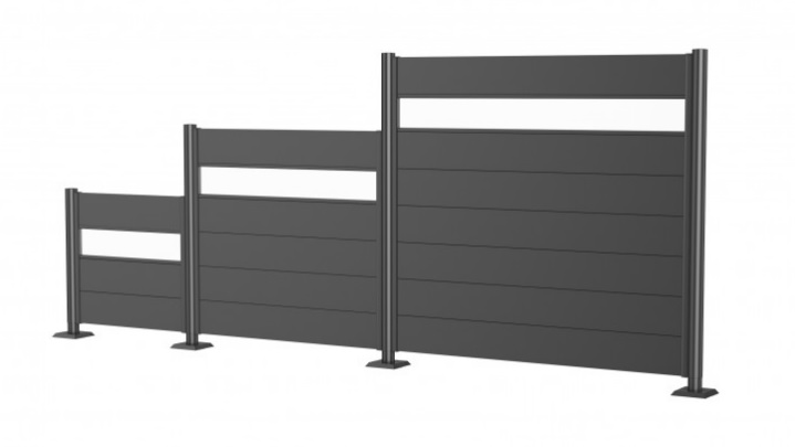 Biohort Sichtschutz - Wandpaneel, in 3 Farben, 4 Grössen, mit- und ohne Acrylglas