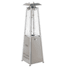 Chauffage radiant de table au gaz "Mini Pyramide", acier inoxydable