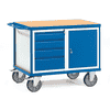 Servante d'atelier avec 1 armoire verrouillable et 4 tiroirs