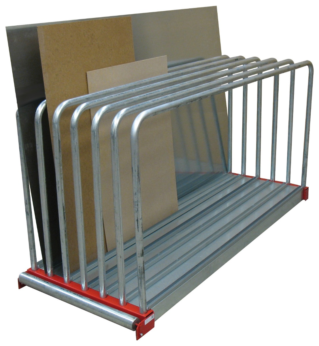 Schulte Tafel-Regal verzinkt / rot, Höhe 1000 mm, Tiefe 2030 mm, diverse Ausführungen