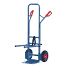 Fetra Diable pour chaises Cadre porteur à accrochage variable, revêtement époxy bleu RAL 5007