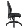 Chaise de bureau Arws SY20, mécanisme synchrone, tissu, sans accoudoirs, noir
