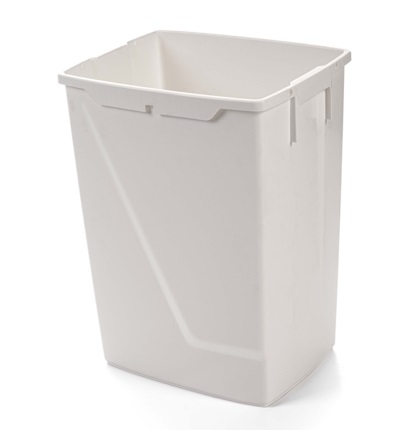 Poubelle ouverte en plastique 50L - idéale pour la maison et le bureau, 385 x 300 x 500 mm
