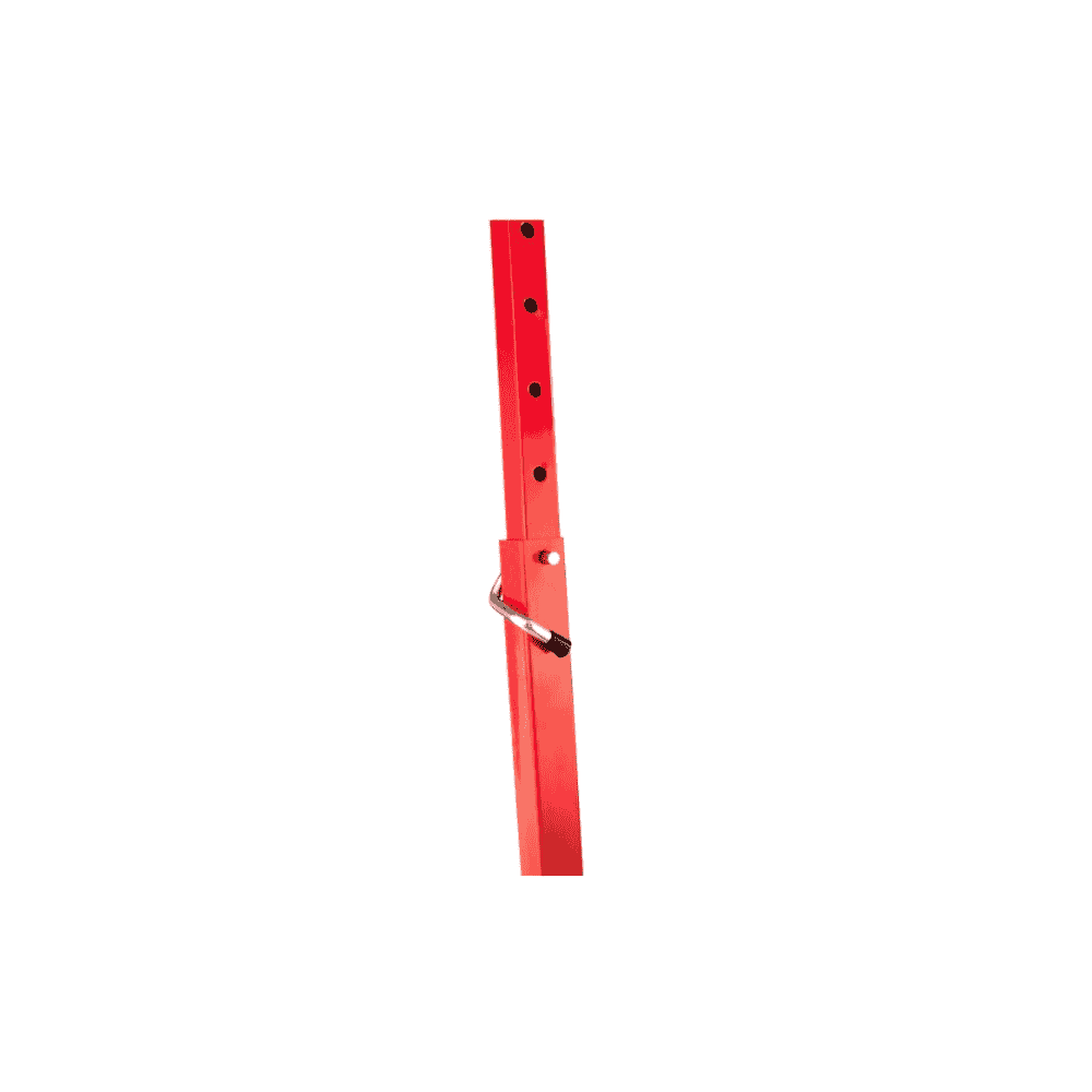Tréteau de travail SIMPLEX rouge, capacité de charge 200 kg
