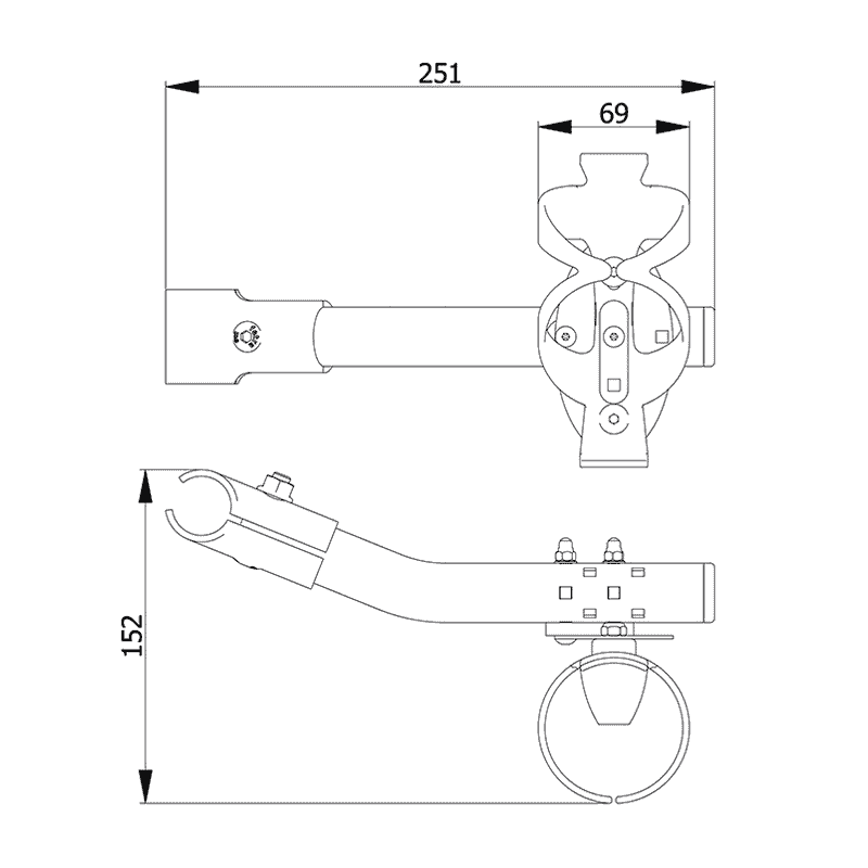 Support pour bouteilles - Accessoires pour chariots de transport, chariots préparateurs etc.