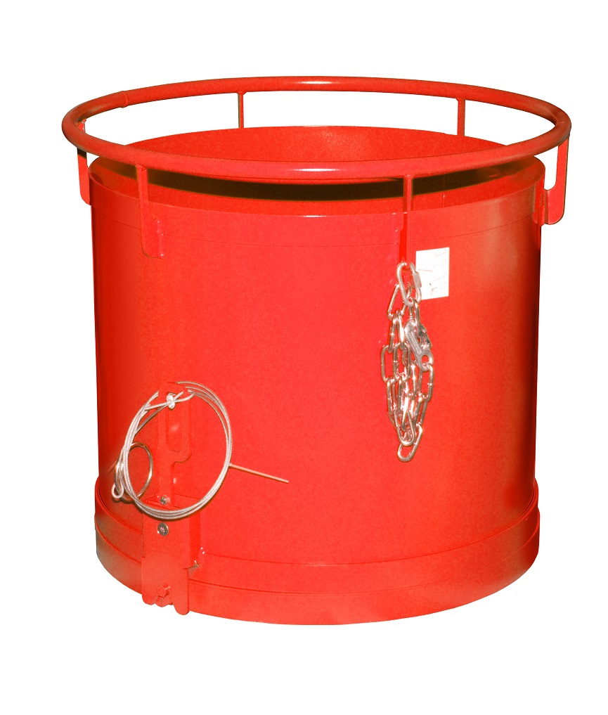 Conteneur rond à fond articulé, type RB