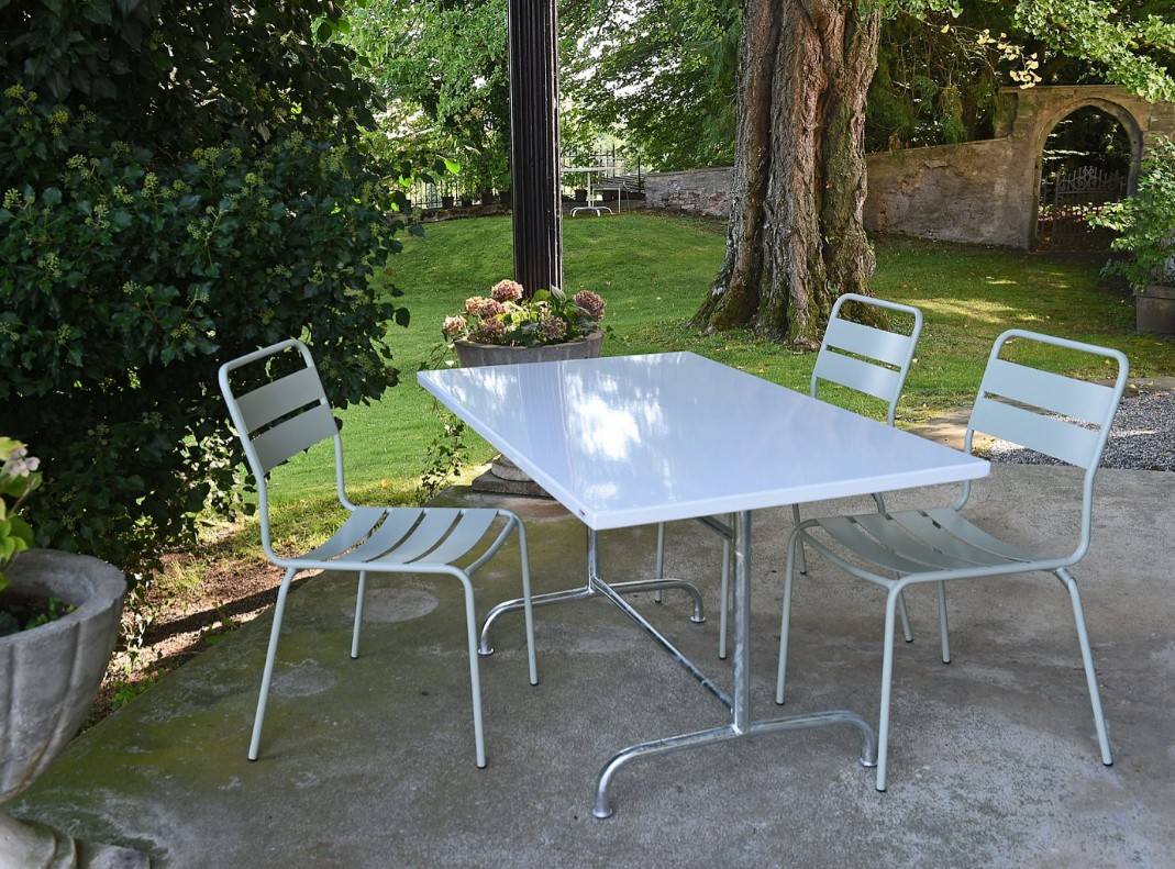 Schaffner Chaise de jardin Glarus en métal, revêtement par poudre, disponible en plusieurs versions