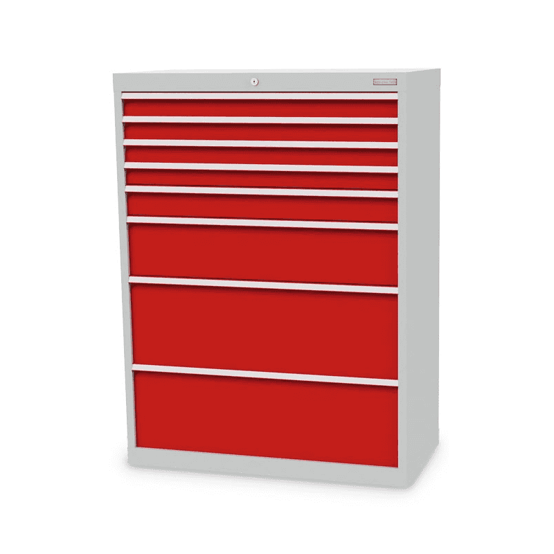 Bedrunka+Hirth Schubladenschrank für Profis, Tiefe 500, R 36-16, Schubladenanzahl 8