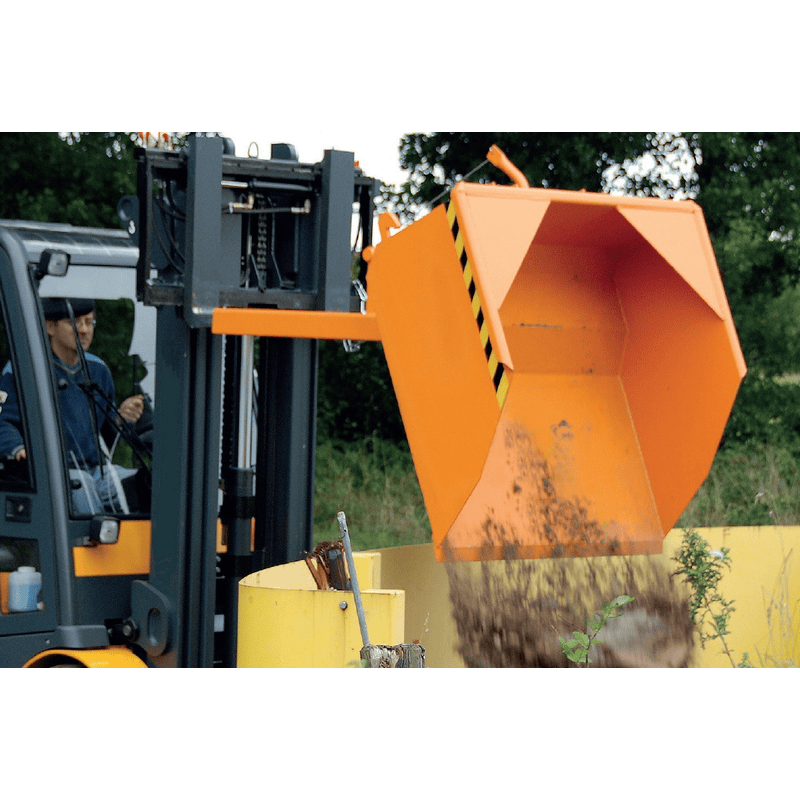 Pelle mécanique, type BSE, basculement avec câble depuis le siège du conducteur