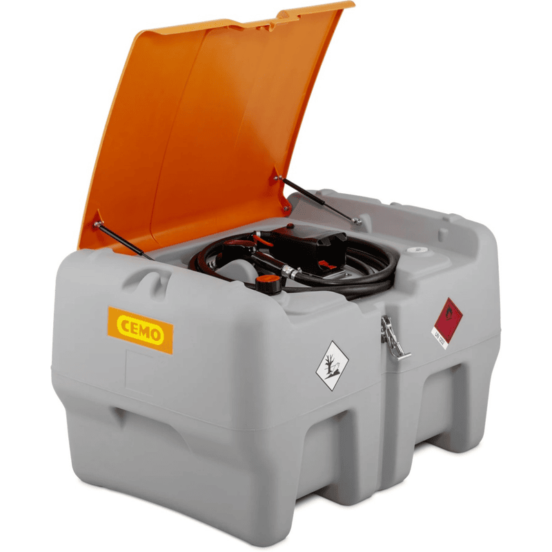 CEMO Dieseltankanlage DT-Mobil Easy „APready“ mit STIHL AP-Akkusystem, 440 Liter, Fördermenge 30 l/min, ohne Akku und Ladegerät