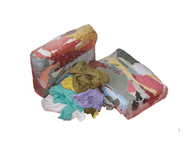 Putzlappen Premium Baumwoll-Tricot hellbunt auf Palette, 500 kg
