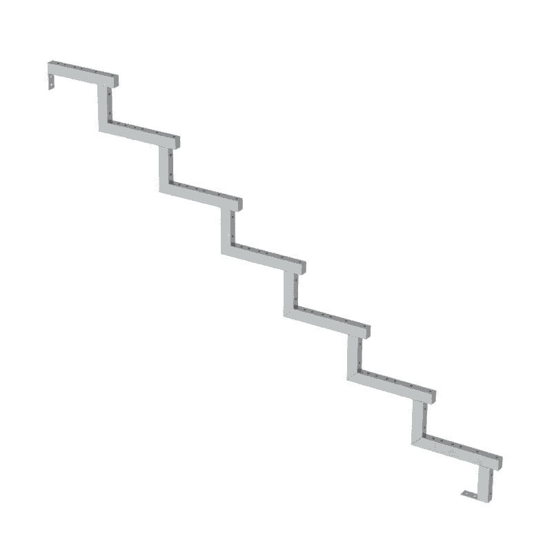 PLUS Limon d'escalier à 34,2°, profondeur de marche 280 mm, disponible en plusieurs versions