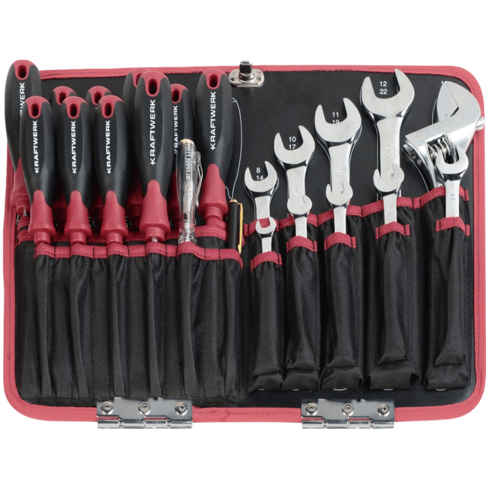 KRAFTWERK PRO LINE ABS-Werkzeugkoffer, 176-teilig, mit Profi-Werkzeugsortiment