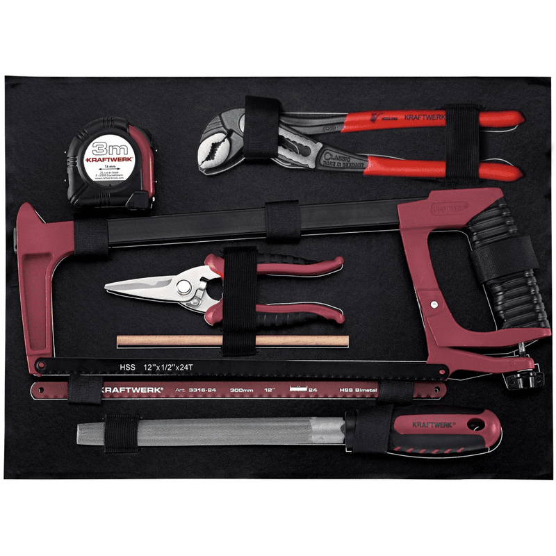 KRAFTWERK PRO LINE Profi-Alu-Werkzeugkoffer KW, PB+HT, 151-teilig