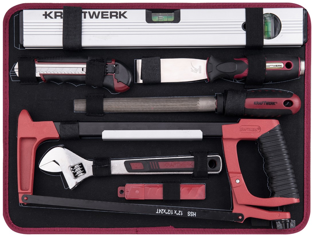 KRAFTWERK PRO LINE ABS Profi-Werkzeugkoffer P300, 186-teilig, 1/4" + 3/8", komplett-Werkzeugset