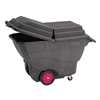 Couvercle pour chariot de transport de marchandises en vrac, noir