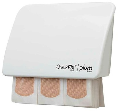 Distributeur de pansements Plum Quickfix Uno 5532, blanc, 45 pièces