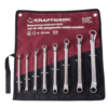 KRAFTWERK PRO LINE Doppel-Ringschlüsselsatz, 8-teilig, 6–22 mm, in Rolltasche