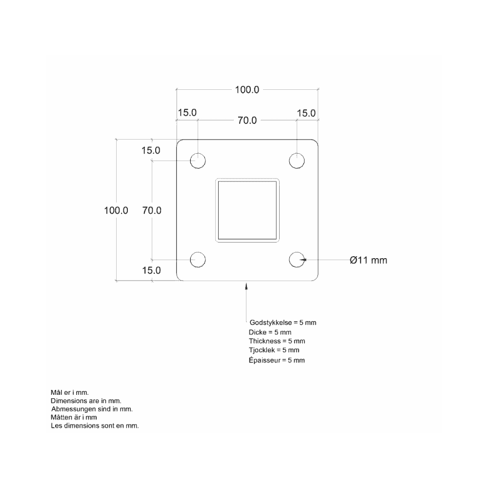 PLUS Poteaux en acier pour rampes d'escalier, avec socle et boulon, disponibles en 2 modèles différents