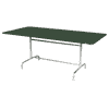 Schaffner Table métallique Rigi avec plateau en acier rabattable, en divers modèles