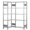 Schulte Fachboden-Eckregal, modulares Stecksystem, verzinkt oder RAL 7035