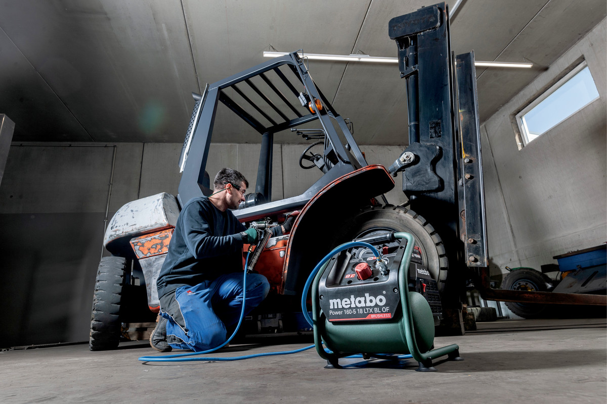 Metabo Akku-Kompressor Power 160-5 18 LTX BL OF, 18 V ohne Akku