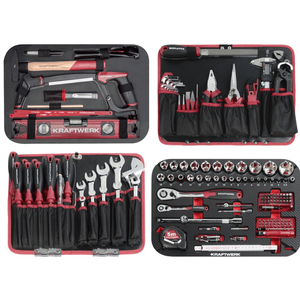 KRAFTWERK PRO LINE ABS-Werkzeugkoffer, 176-teilig, mit Profi-Werkzeugsortiment