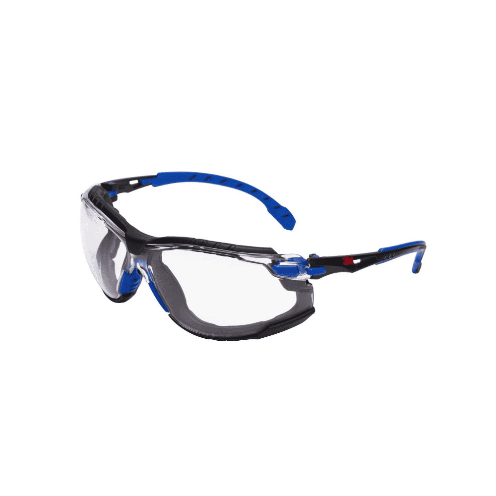 3M Lunettes de protection avec traitement antibuée Solus 1000 noir/bleu ,1 pièce