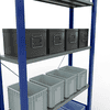 Schulte Fachbodenregal, modulares Stecksystem, einseitig nutzbar