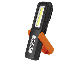 Steffen LED Akku-Handlampe 3 W, 150 lm, 6000K, IP20, schwarz/orange
