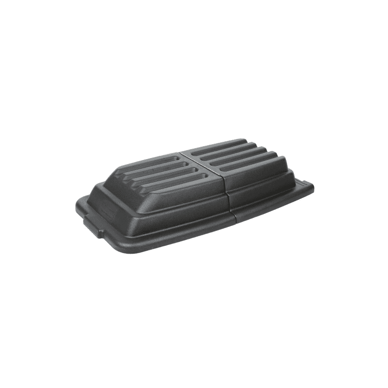 Couvercle pour chariot de transport de marchandises en vrac, noir