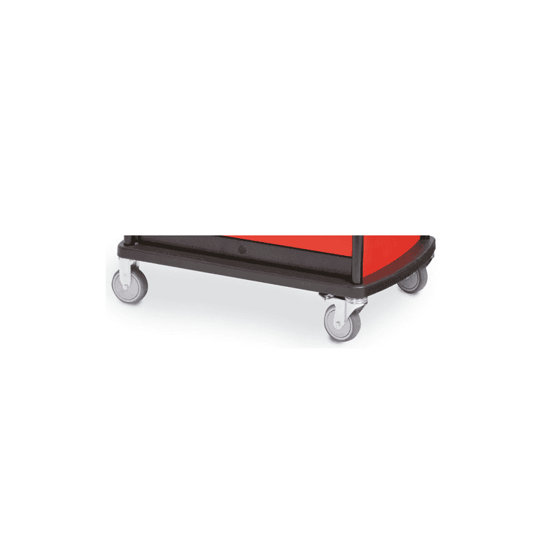 Bedrunka+Hirth Mobiler Werkstattwagen maxmobile 1, R 24-12, RAL 3020 mit 6 Schubladen und 1 Seitenblende