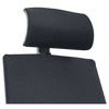 Appuie-tête pour chaise de bureau Phoenix avec accoudoirs, en tissu, noir