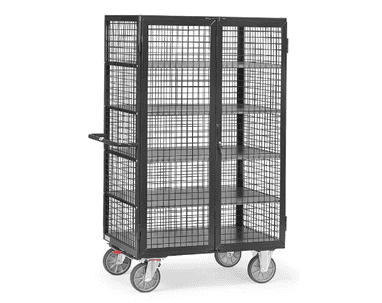 Kastenwagen "GREY EDITION", verkleidet mit Drahtgitter, Doppelflügeltür mit Treibriegelverschluss, zwei Grössen