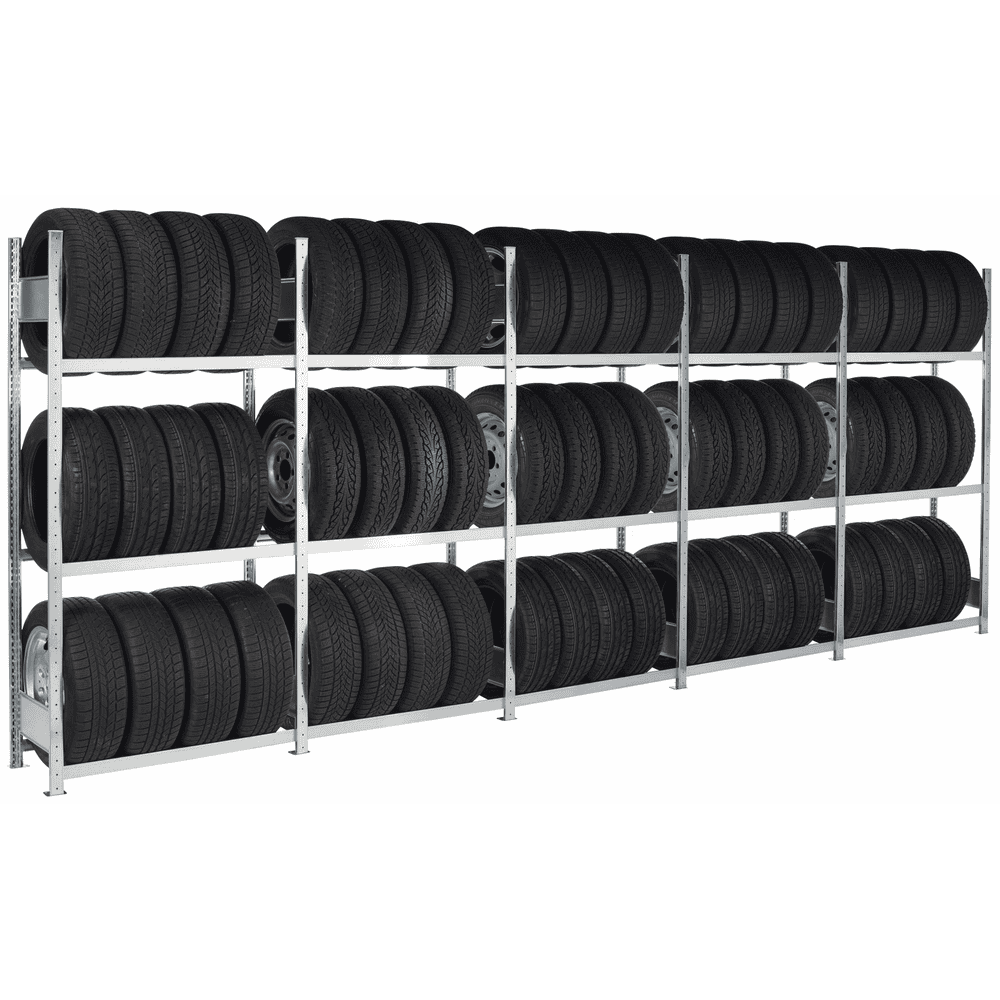 Reifenregal Räderregal Regal 2m x 1,9m 3 Ebenen max 140kg Anbaumodul