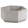 Sechseckiger Blumenbehälter aus Beton
