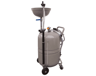 Unité d'extraction d'huile avec entonnoir de collecte 80 l pneumatique
