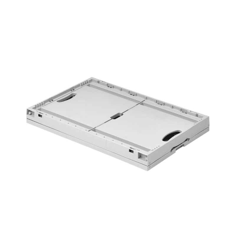 Faltbox grau, Kunststoff, 600 x 400 x 320 mm