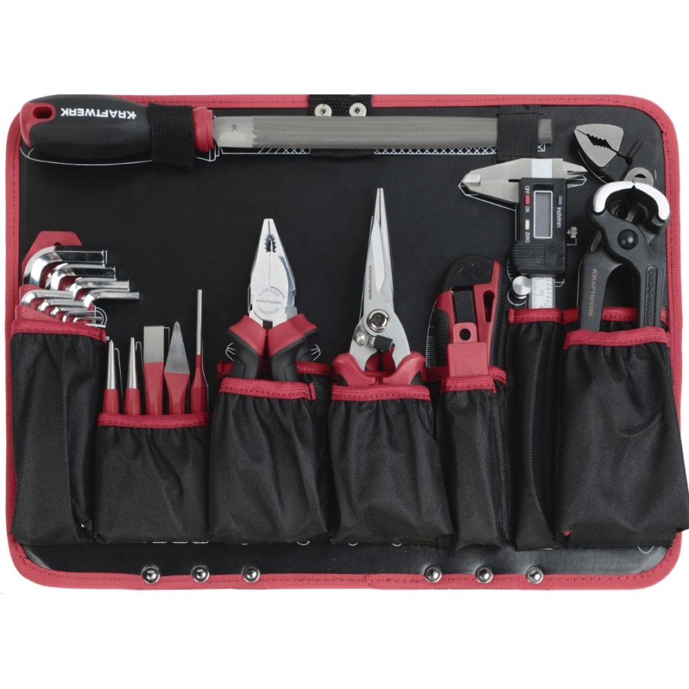 KRAFTWERK PRO LINE ABS-Werkzeugkoffer, 176-teilig, mit Profi-Werkzeugsortiment
