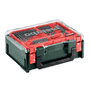 Metabo Akku-Bohrschrauber PowerMaxx BS Basic Set 12 V mit 2x Li-Power Akkus (12 V / 2.0 Ah), Ladegerät LC 24 und mobiler Werkstatt