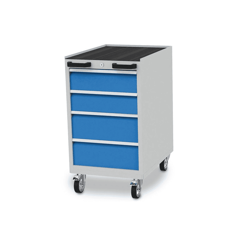 Bedrunka+Hirth Mobiler Schubladenschrank, R 18-24, 4 Schubladen, 555 x 736 x 990 mm