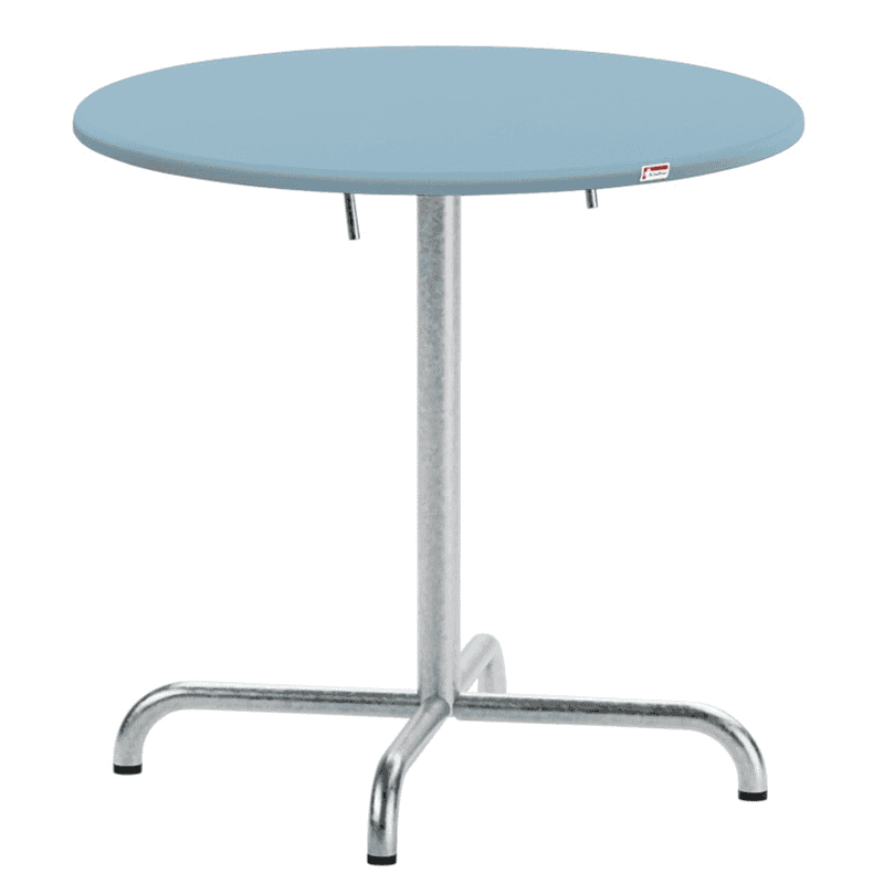 Schaffner Table pliante Davos en fibre de verre, de forme ronde, disponible en plusieurs versions