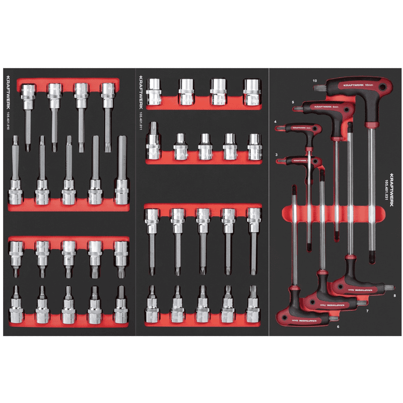 KRAFTWERK BT700 Werkstattwagen, 7 Schubladen, PRO+PB+KNIPEX, inkl. Werkzeug, 284-teilig